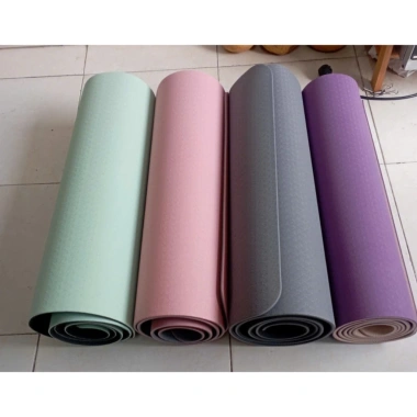 Thảm Yoga 2 mặt đúc liền 2 lớp KT 180x60cm dày 0.6cm Giá ưu đãi 75.000 VND 3
