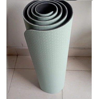 Thảm Yoga 2 mặt đúc liền 2 lớp KT 180x60cm dày 0.6cm Giá ưu đãi 75.000 VND 8