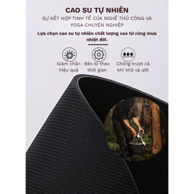 Thảm Yoga 5mm PU - Chống Trơn, Hút Mồ Hôi, Định Tuyến Gym & Nhà, Tặng Dây Đeo