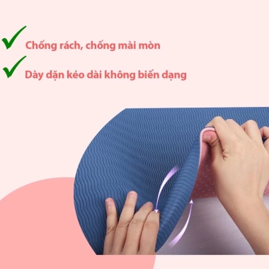 Thảm yoga 8mm TPE 2 lớp TIDATA - Chống trượt, định tuyến T2L, giảm còn 159.000₫ 5