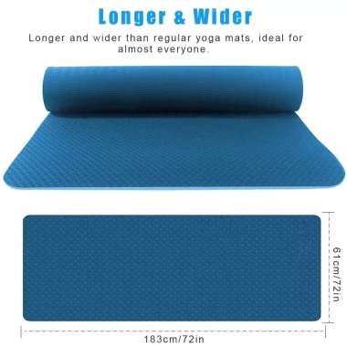 Thảm Yoga Amalife 6-8mm Dày Chống Trơn Trượt - Bộ Miếng Tập Gym Tại Nhà Giá 135k
