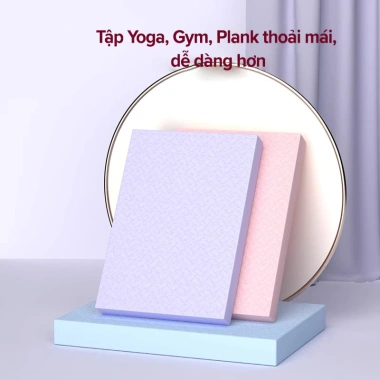 Thảm Yoga Ckicocare DEMPL01 Đệm Plank và Kê Gối Dày 2-4cm - Tiện Lợi 81.000₫