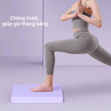 Thảm Yoga Dày 2-4cm Đệm Plank và Kê Gối Tập Giữ Thăng Bằng, Gym Tiện Lợi DEMPL01 Giá 81.000 VND 3