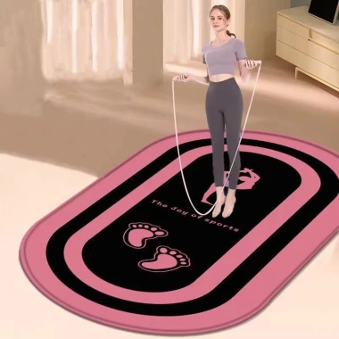 Thảm Yoga dày, chống trơn trượt, dây chống sốc, hút âm, giảm tiếng ồn