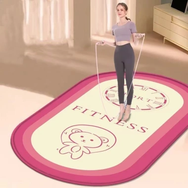 Thảm Yoga dày, chống trơn trượt, dây chống sốc, hút âm, giảm tiếng ồn