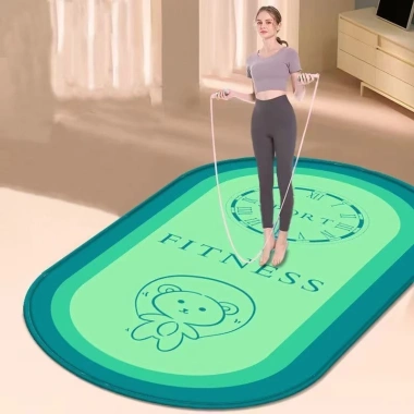 Thảm Yoga dày, chống trơn trượt, dây chống sốc, hút âm, giảm tiếng ồn 9 Thảm Yoga dày, chống trơn trượt, dây chống sốc, hút âm, giảm tiếng ồn 9
