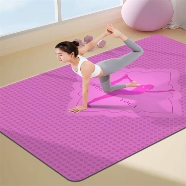 Thảm Yoga Dày Dặn Chống Trượt Cho Nữ - Tăng Cường Sức Khỏe, Giá Ưu Đãi 233.500₫