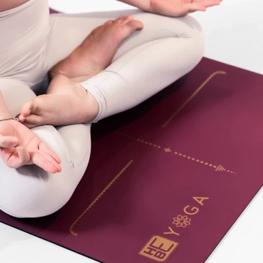 Thảm Yoga Định Tuyến Xơ Dừa PU 5.5mm Siêu Bám, Kèm Túi, Giá Ưu Đãi 925k