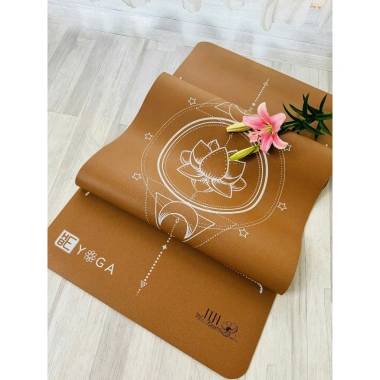 Thảm Yoga Định Tuyến Xơ Dừa PU 5.5mm Siêu Bám, Kèm Túi, Giá Ưu Đãi 925k