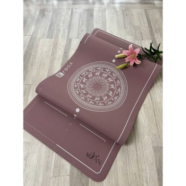 Thảm Yoga Định Tuyến Xơ Dừa PU 5.5mm Siêu Bám, Kèm Túi, Giá Ưu Đãi 925k