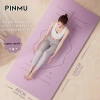 Thảm Yoga PINMU 5CM Gấp Gọn Định Tuyến TPE Chống Trượt Đàn Hồi Tốt