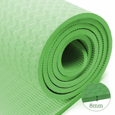 Thảm yoga Thames chống trượt TPE 8mm, định tuyến, tập gym tại nhà - 270k