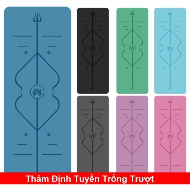 Thảm Yoga TPE 2 Lớp 8mm Định Tuyến (Chọn Màu) kèm Túi Đựng - Chính Hãng Domik Giá 229.900₫