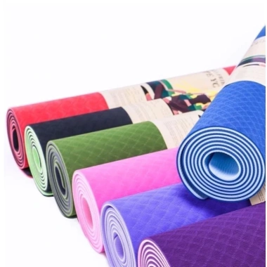 Thảm Yoga TPE 2 Lớp Dày 6mm Chống Trượt, Cao Su Non Cao Cấp, Dễ Dàng Tập Tại Nhà - Giá 75.000 7