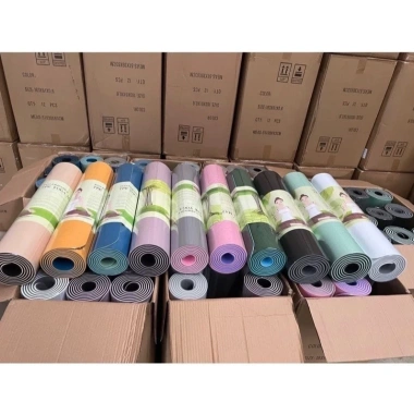 Thảm Yoga TPE 2 Lớp Dày 6mm Chống Trượt, Cao Su Non Cao Cấp, Dễ Dàng Tập Tại Nhà - Giá 75.000 8