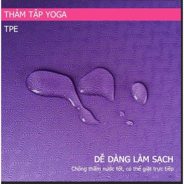 Thảm Yoga TPE Đài Loan Cao Cấp - Chống Trơn Trượt, Êm Ái, Giá 25.000