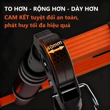 Thang Nhôm Rút Đôi Chữ A REAIM 3.4-5.8m - Inox Tiện Lợi, Tặng 2 Chốt, Giá 589k 4