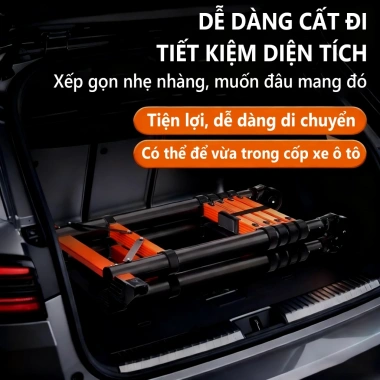 Thang Nhôm Rút Đôi Chữ A REAIM 3.4-5.8m - Inox Tiện Lợi, Tặng 2 Chốt, Giá 589k 6