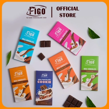 Thanh Socola Figo 50gr Combo Mix Dark và Milk Siêu Rẻ 17.500đ Giảm Giá
