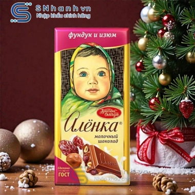 Thanh Socola sữa Alenka Alyonka truyền thống Nga - Giá giảm chỉ 52.500đ