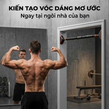 Thanh Xà Đơn Treo Tường Gắn Cửa SOVEXA 60‑130cm – Chốt Chống Xoay, Gym Tại Nhà, 108k 3 Thanh Xà Đơn Treo Tường Gắn Cửa SOVEXA 60‑130cm – Chốt Chống Xoay, Gym Tại Nhà, 108k 3