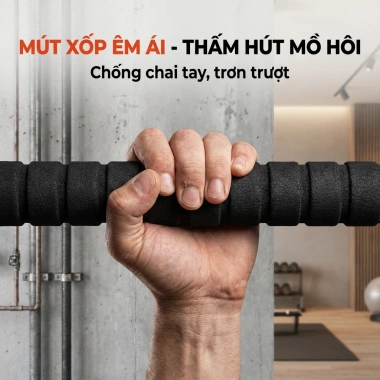 Thanh Xà Đơn Treo Tường Gắn Cửa SOVEXA 60‑130cm – Chốt Chống Xoay, Gym Tại Nhà, 108k