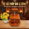 Tháp Gỗ 3 Tầng Bày Bia Nước Ngọt Trưng Ban Thờ Ngày Tết - Gỗ Phủ Bóng Đẹp, Quà Tết Giá 148k 3