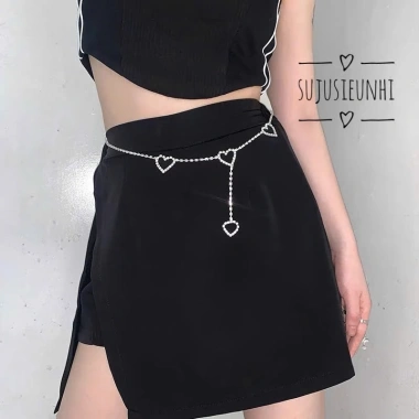 Thắt lưng dây xích đa lớp đính đá kim loại - Belly Chain giảm giá 24.5k 2