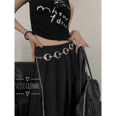 Thắt lưng dây xích đa lớp đính đá kim loại - Belly Chain giảm giá 24.5k 5