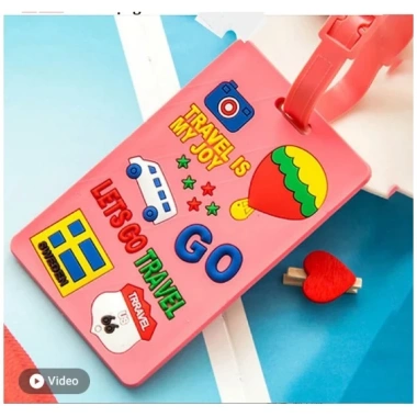 Thẻ bẳng tên vali nhựa cao su dẻo dai đủ màu sắc, viết tên mình, giá 15.000đ 5
