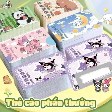 Thẻ cào Sanrio Combo 120 - Quà Tết 2.026, lời chúc năm mới, trúng thưởng, chỉ 40.000₫