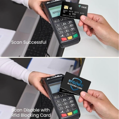 Thẻ Chặn RFID 5 Gói Bảo Vệ Thẻ Tín Dụng Ngân Hàng, Chống Trộm Không Tiếp Xúc NFC