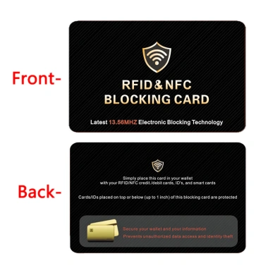 Thẻ Chặn RFID 5 Gói Bảo Vệ Thẻ Tín Dụng Ngân Hàng, Chống Trộm Không Tiếp Xúc NFC