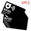 Thẻ Chặn RFID 5 Gói Bảo Vệ Thẻ Tín Dụng Ngân Hàng, Chống Trộm Không Tiếp Xúc NFC 10