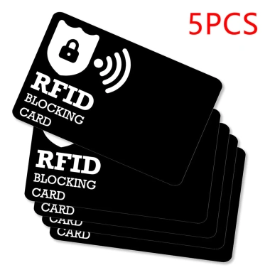 Thẻ Chặn RFID 5 Gói Bảo Vệ Thẻ Tín Dụng Ngân Hàng, Chống Trộm Không Tiếp Xúc NFC