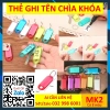 Thẻ chìa khóa MK2 2 mặt Móc khóa name tag, đánh dấu vali valy magic1 2.000đ