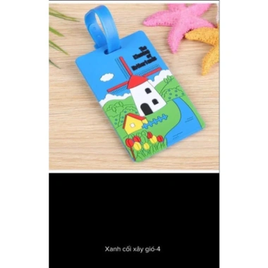 Thẻ Đeo Bảng Tên Silicon Name Tag Chống Thất Lạc Cho Balo, Hành Lý, Vali - Giá 15.000₫ (Giảm từ 18.900₫)