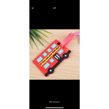 Thẻ Đeo Bảng Tên Silicon Name Tag Chống Thất Lạc Cho Balo, Hành Lý, Vali - Giá 15.000₫ (Giảm từ 18.900₫)