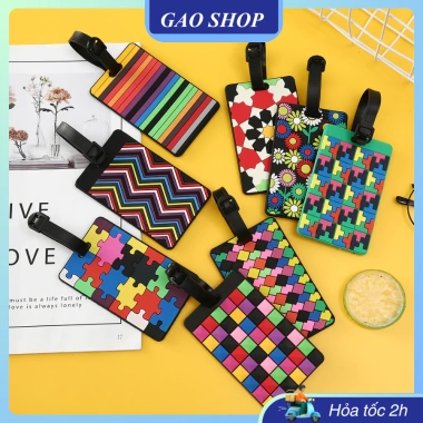 Thẻ Đeo Bảng Tên Silicon Siêu Cute Cho Balo Vali - Chống Thất Lạc, Giá 19.000₫