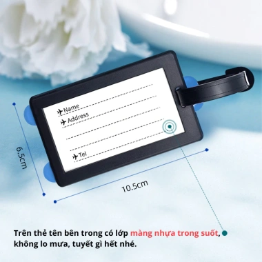 Thẻ gắn hành lý vali chống mất - họa tiết dễ thương, ghi thông tin, 19.000 VND