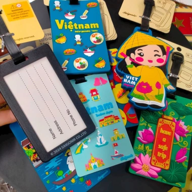Thẻ Gắn Tên Valy Luggage Tag Phong Cảnh và Ẩm Thực Việt, Quà Tặng Lưu Niệm, Giá 80.000 VND