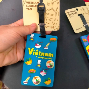 Thẻ Gắn Tên Valy Luggage Tag Phong Cảnh và Ẩm Thực Việt, Quà Tặng Lưu Niệm, Giá 80.000 VND