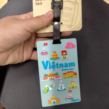 Thẻ Gắn Tên Valy Luggage Tag Phong Cảnh và Ẩm Thực Việt, Quà Tặng Lưu Niệm, Giá 80.000 VND