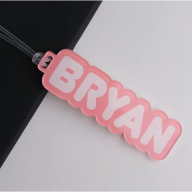 Thẻ hành lý Acrylic cá nhân nhiều màu – Tùy chỉnh tên, in túi vali, móc treo – 42.120₫