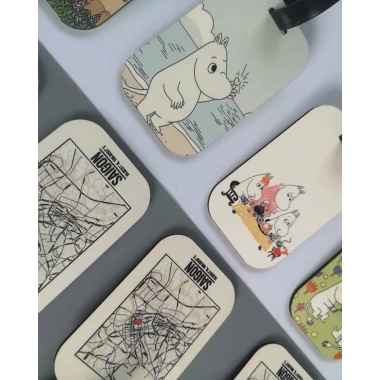 Thẻ hành lý Chodole gỗ ép cao cấp, cán nhựa, in hình Moomin – Giá ưu đãi 90.000đ