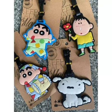 Thẻ hành lý Crayon Shin‑Chan EZ8Y – Nhận dạng mặt, dây chuyền nhỏ, giảm giá 20%