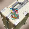 Thẻ Hành Lý Da STORMBREAKER Tag Treo Vali Du Lịch - Đen/Nâu, Sticker USA, 115k TAG011 6