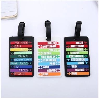 Thẻ Hành Lý Nametag Dày Địa Điểm Du Lịch Cho Vali Balo - Chống Thất Lạc Shine House
