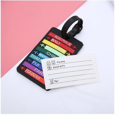 Thẻ Hành Lý Nametag Dày Địa Điểm Du Lịch Cho Vali Balo - Chống Thất Lạc Shine House