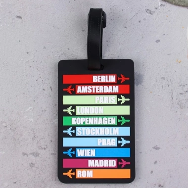 Thẻ Hành Lý Nametag Dày Địa Điểm Du Lịch Cho Vali Balo - Chống Thất Lạc Shine House